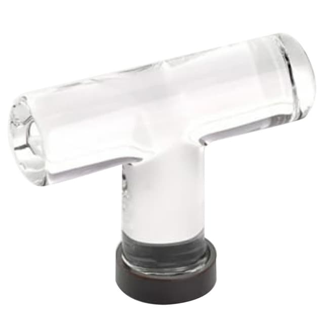 2-1/8" Modern Glass Cabinet T-Knob, Oil Rubbed Bronze