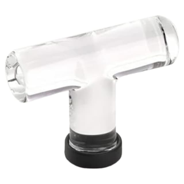2-1/8" Modern Glass Cabinet T-Knob, Flat Black