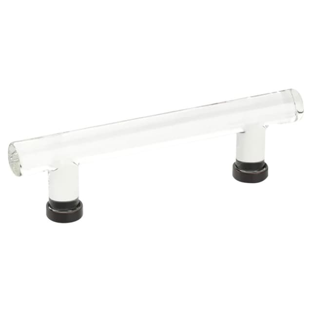 4" Modern Glass Bar Cabinet Pull, Oil Rubbed Bronze