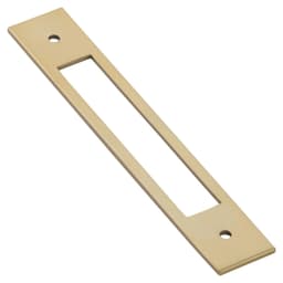 5-1/4" Modern Cabinet Backplate for Pull, Satin Brass