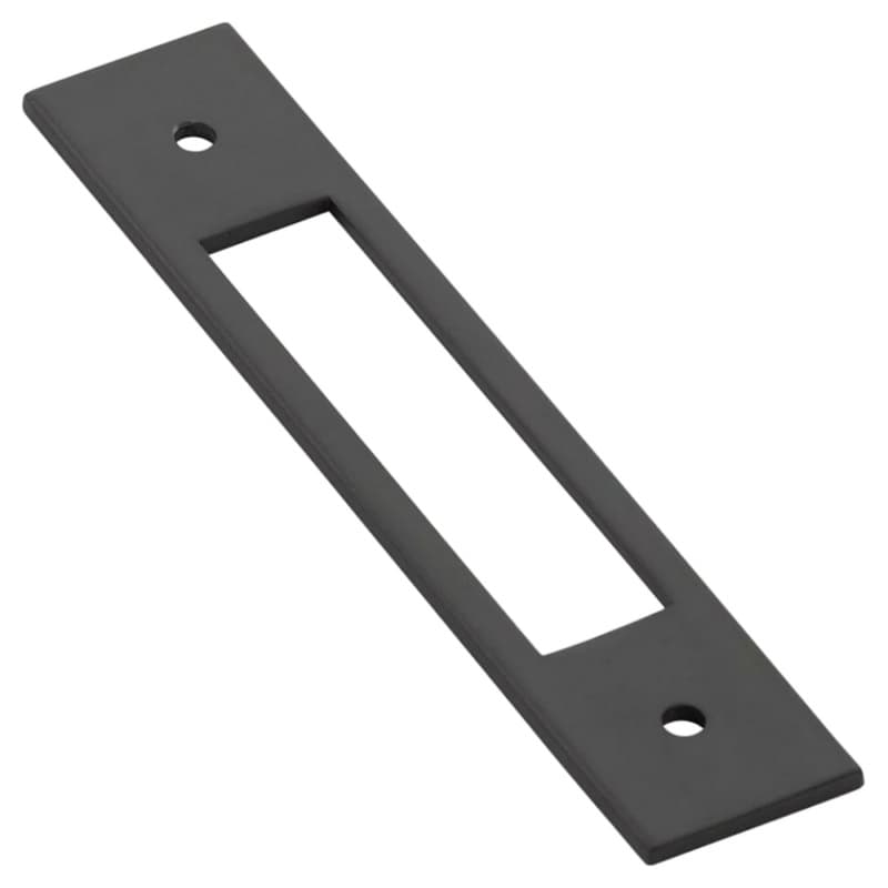 6-1/4" Modern Cabinet Backplate for Pull, Satin Nickel