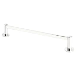 30" Modern Small Regular Rosette Towel Bar, Oil Rubbed Bronze