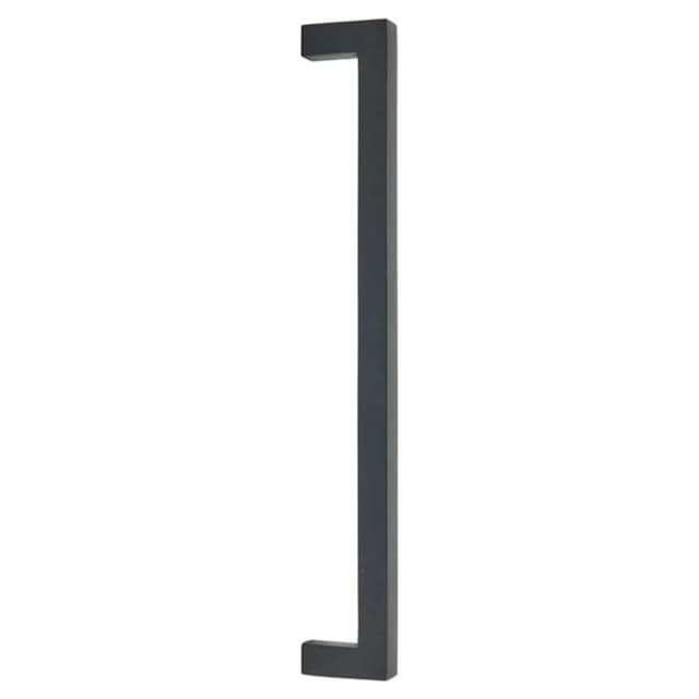 12" Rustic Modern Rectangular Back to Back Mounting Appliance Pull, Flat Black Bronze