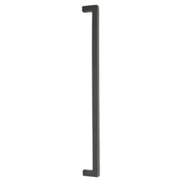 18" Rustic Modern Rectangular Back to Back Mounting Appliance Pull, Medium Bronze