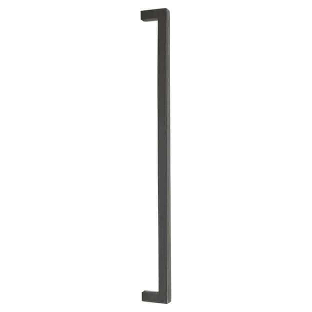 18" Rustic Modern Rectangular Back to Back Mounting Appliance Pull, Medium Bronze