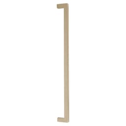 18" Rustic Modern Rectangular Back to Back Mounting Appliance Pull, Tumbled White Bronze