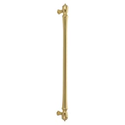 18" Spindle Concealed Surface Mounting Appliance Pull, Polished Brass