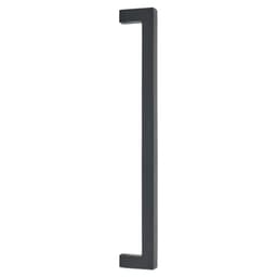 12" Rustic Modern Rectangular Concealed Surface Mounting Appliance Pull, Flat Black Bronze