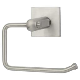 6-3/8" x 3-7/8" Disk Rosette Bar Paper Holder, Stainless Steel