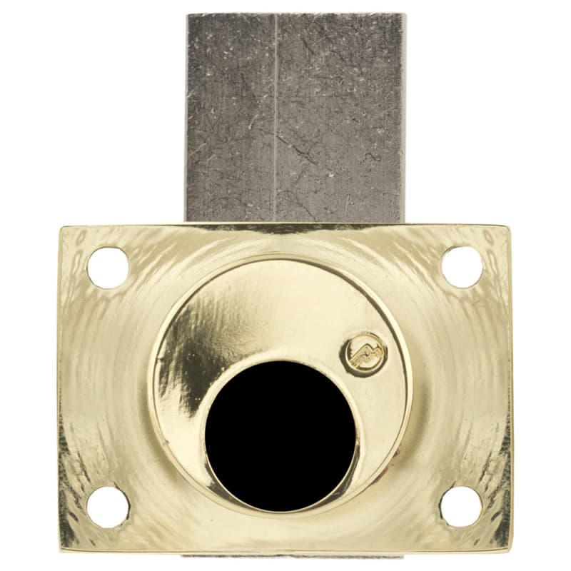 800LCA Schlage Less Deadbolt Drawers Lock Body, Bright Brass, Cylinder Length 1-1/8"
