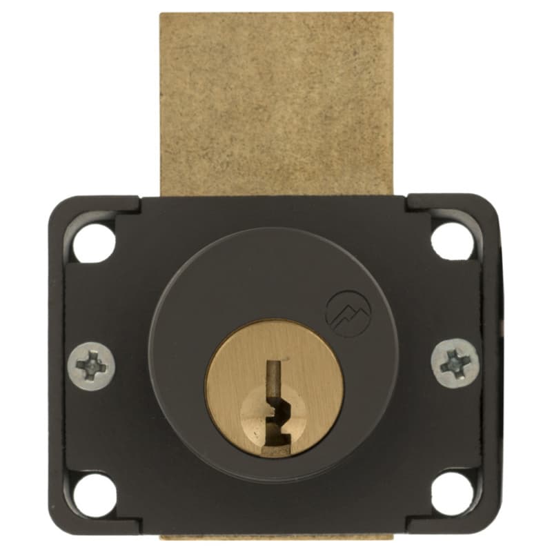 800 Schlage C Keyway  Pin Tumbler Deadbolt Drawer Lock, Oil Rubbed Bronze, Keyed to Alike #101, Cylinder Length 1-3/8"