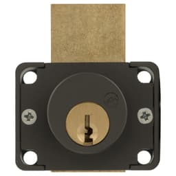800 Schlage C Keyway  Pin Tumbler Deadbolt Drawer Lock, Oil Rubbed Bronze, Keyed to Alike #101, Cylinder Length 1-3/8"