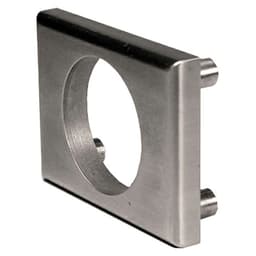 1/4" Thick Through Bolt Plate, Stain Chrome