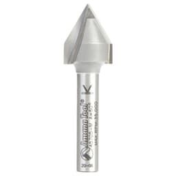 1/2" Dia x 13/32" V-Groove Router Bit, 2 Flute, 6mm Shank