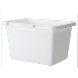 4.5 QT Top-Mount Replacement Storage Bin, Silver (6/Box)