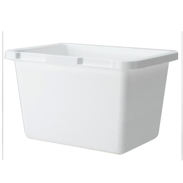 4.5 QT Top-Mount Replacement Storage Bin, Silver (6/Box)