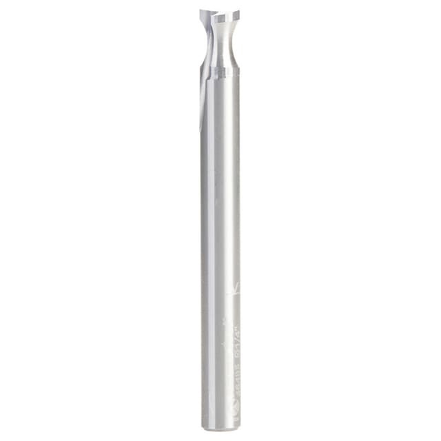 1/4" Radius x 1/4" x 2-1/2" Solid Carbide 'O' Flute, Plastic Edge Rounding Straight Router Bit, 2-Flute, 1/4" Shank