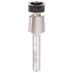 1/2" Dia x 1/2" Carbide Tipped Laminate Trimmer Router Bit with Euro Square Bearing, 2-Flute, 1/4" Shank