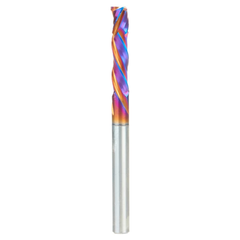 6mm x 28mm CNC Solid Carbide Spektra Extreme Tool Life Coated Compression Spiral Bit, 3-Flute, 6mm Shank