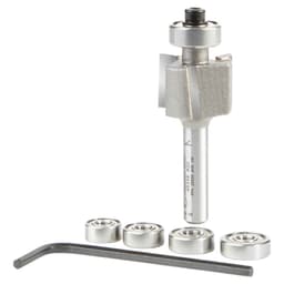 51/64" Dia x 17/32" Binding/Rabbeting Bit, Set, 1/4" Shank