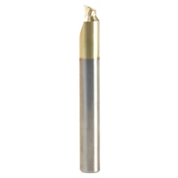3/16" Dia x 3/32" Solid Carbide Aluminum Cutting Chamfer Edge Router Bit, 1/4" Shank ZrN Coated Up-Cut End Mill