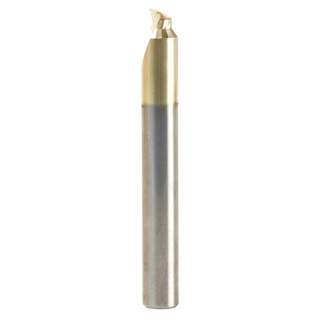 3/16" Dia x 3/32" Solid Carbide Aluminum Cutting Chamfer Edge Router Bit, 1/4" Shank ZrN Coated Up-Cut End Mill