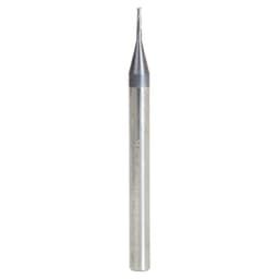 0.030" AlTiN Coated CNC Steel Square Mini End Mill Bit, 2-Flute