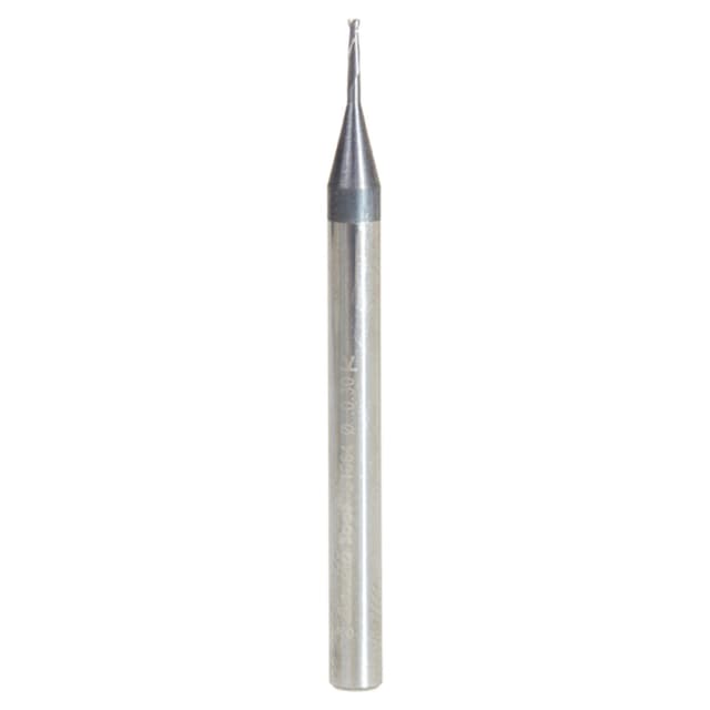 0.030" AlTiN Coated CNC Steel Square Mini End Mill Bit, 2-Flute