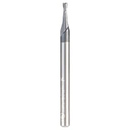 1/16" Dia x 3/16" CNC Solid Carbide Up-Cut Spiral Router Bit for Steel/Stainless Steel with AlTiN Coating 2-Flute, 1/8" Shank
