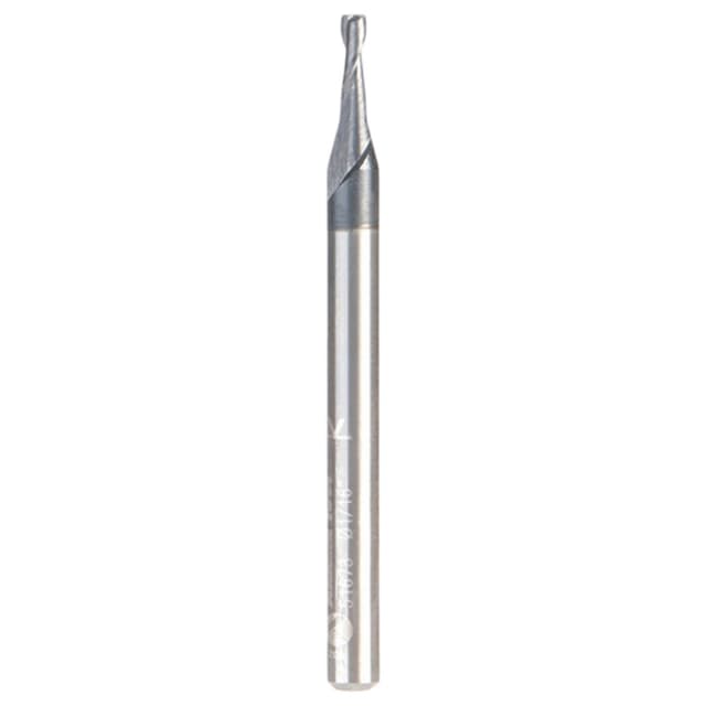 1/16" Dia x 3/16" CNC Solid Carbide Up-Cut Spiral Router Bit for Steel/Stainless Steel with AlTiN Coating 2-Flute, 1/8" Shank