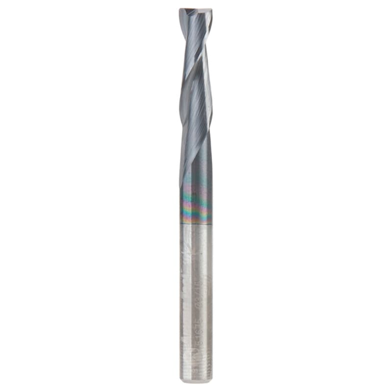3/16" Dia x 5/8" CNC Solid Carbide Up-Cut Spiral Router Bit for Steel/Stainless Steel with AlTiN Coating 2-Flute, 3/16" Shank