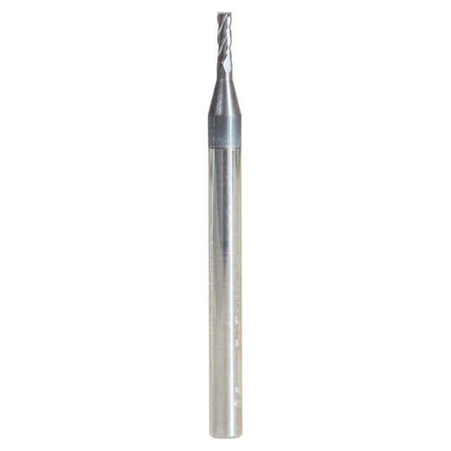 0.055" AlTiN Coated CNC Steel Square Mini End Mill Bit, 4-Flute