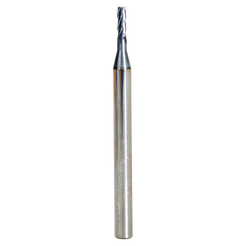 0.060" AlTiN Coated CNC Steel Square Mini End Mill Bit, 4-Flute