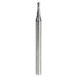 0.060" AlTiN Coated CNC Steel Ball End Mini Mill Bit, 2-Flute