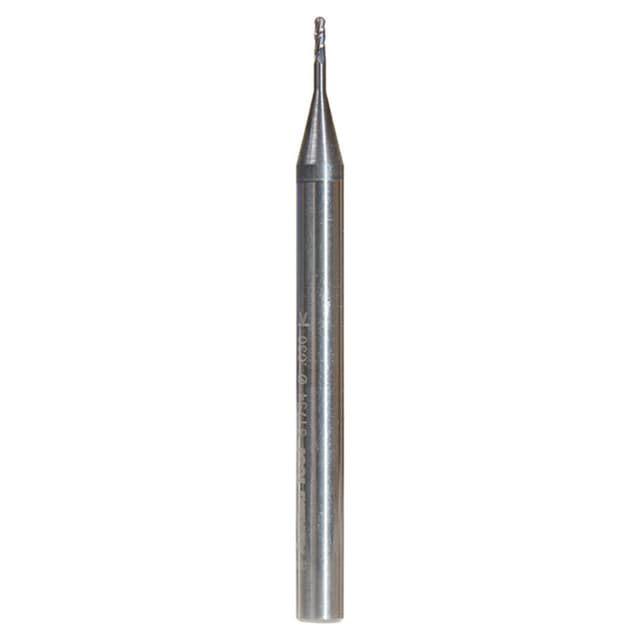 0.030" AlTiN Coated CNC Steel Ball End Mini Mill Bit, 4-Flute
