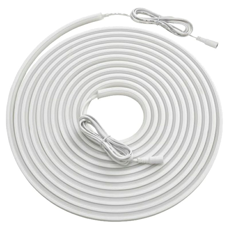 24V LED 3W Side-Emitting Warm White Neoloop Flexible Silicone Lighting, 26.25' Roll, White