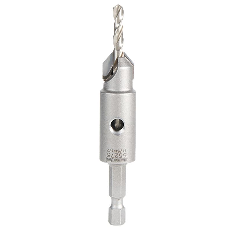1/2" Carbide Tipped Replacement Countersink Bit with Slow Spiral M2 Drill, #8 Screw