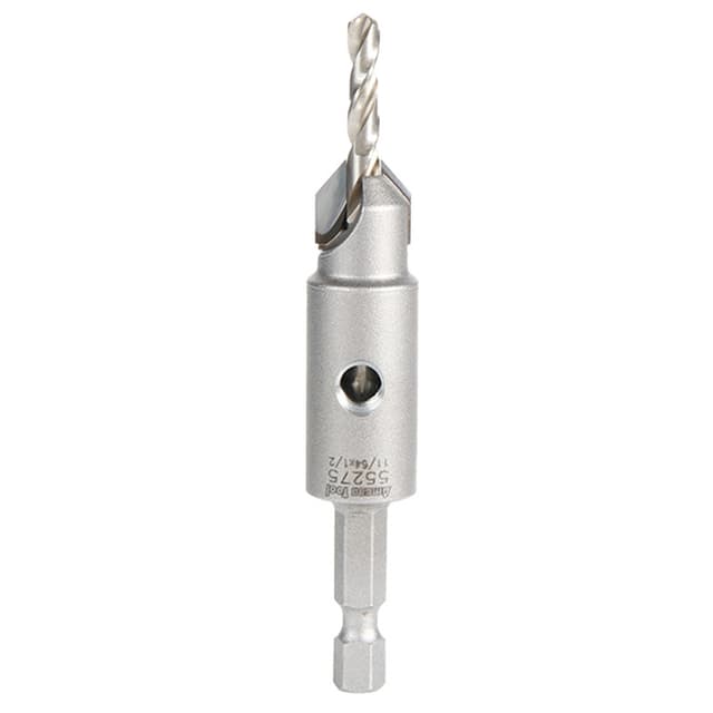 1/2" Carbide Tipped Replacement Countersink Bit with Slow Spiral M2 Drill, #8 Screw