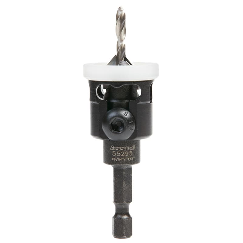 1/2" x 2-3/8" Carbide Tipped Countersink Bit with Adjustable Low Friction Depth Stop, #6 Screw