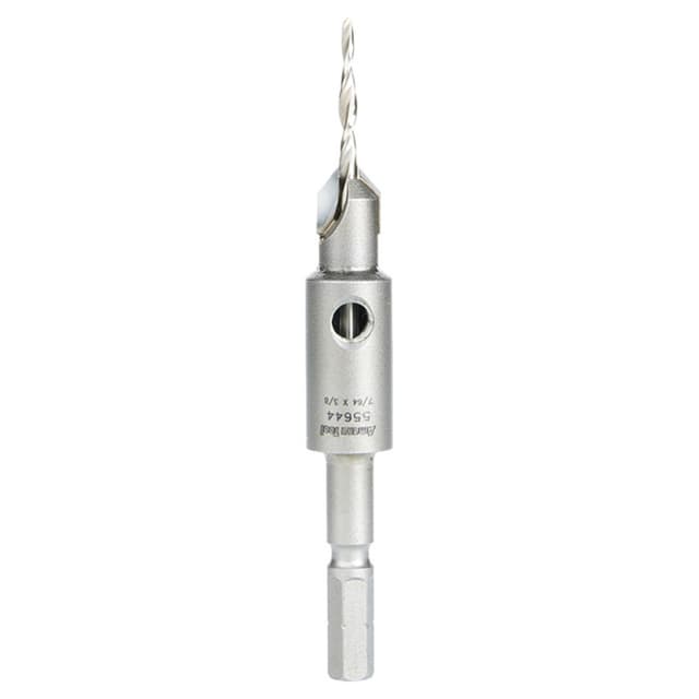 3/8" Dia x 7/64" Drill Dia Carbide Tipped 82° Countersink Taper for Festool CENTROTEC System #8 Screw