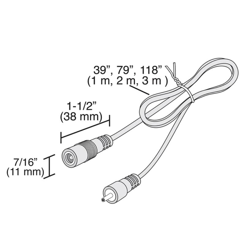 Snap Panel Starter Extension Cord, 79"
