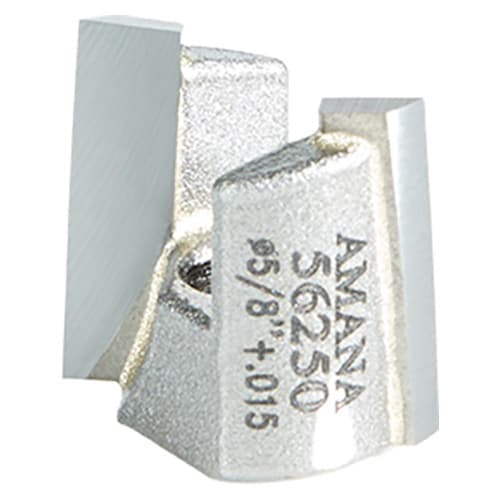 5/8" + 0.015 Dia x 9/16" Carbide Tipped Mortising Bit, Screw Down Shear Cutter, 1/4" - 28 Thread