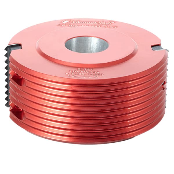 1-1/4" Bore Insert Carbide 'V' Type Glue Joint Shaper Cutter, 1-1/4" Bore