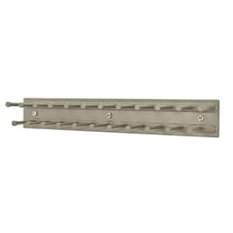 11-3/4" Static Tie Rack, Satin Nickel Finish