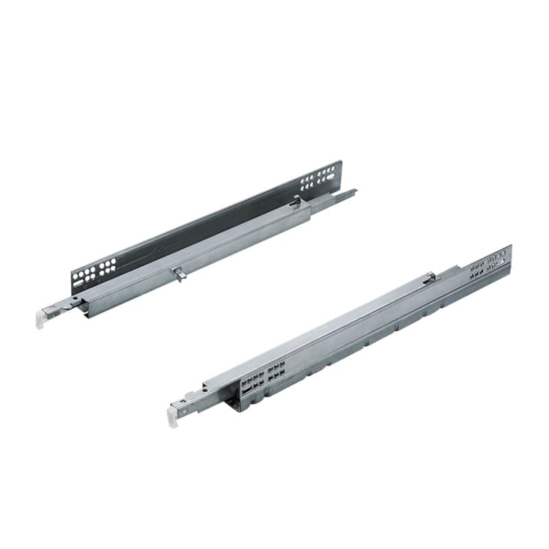 18" Futura 6557 Undermount Drawer Slide for 5/8" Drawer Material, 100 lb Capacity Full Extension, Push-to-Open