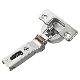 Series 700 -45° Negative Angled Corner 110° Opening Hinge with Self-Closing, 45mm Bore Pattern, Nickel, Dowelled (150/Box)