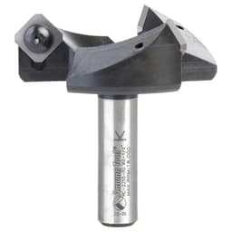 RC-2255-TG 2-1/2" x 53/64" Insert Carbide 3 Wing/Flute, Heavy Duty Spoilboard Plunging, Surfacing, Planing, Flycutter/Slab Leveler Router Bit, 1/2" Shank