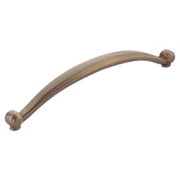 8" Cabriole Cabinet Pull, Brushed Bronze