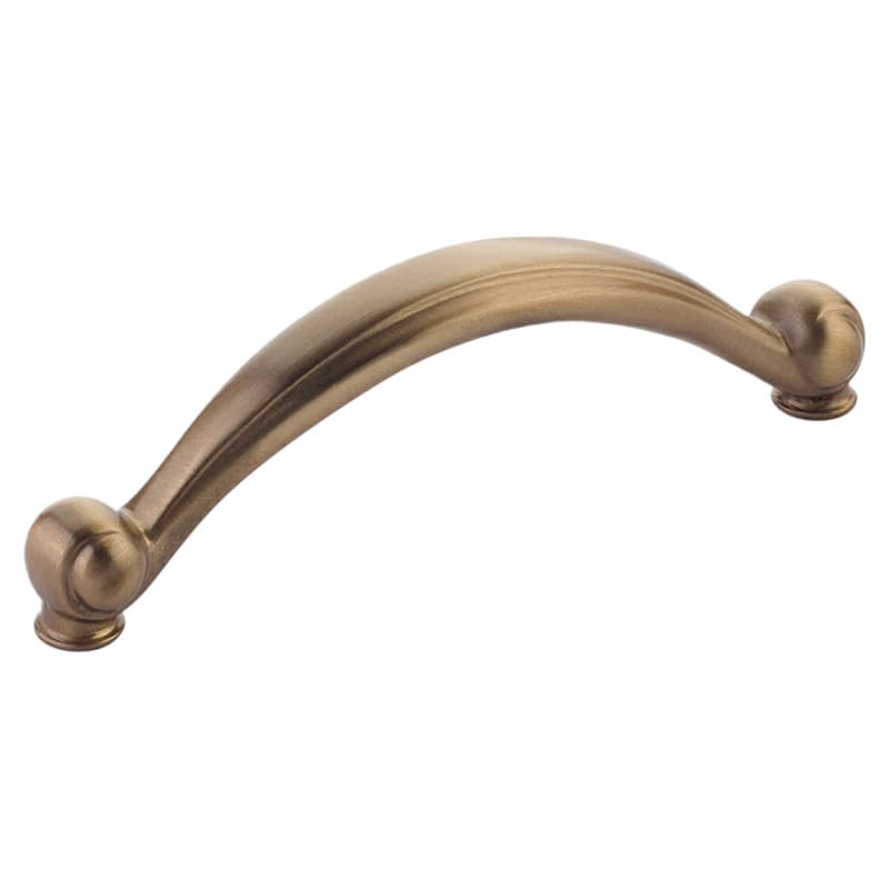 4" Cabriole Cabinet Pull, Brushed Bronze