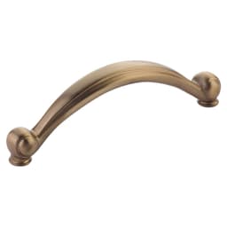 4" Cabriole Cabinet Pull, Brushed Bronze